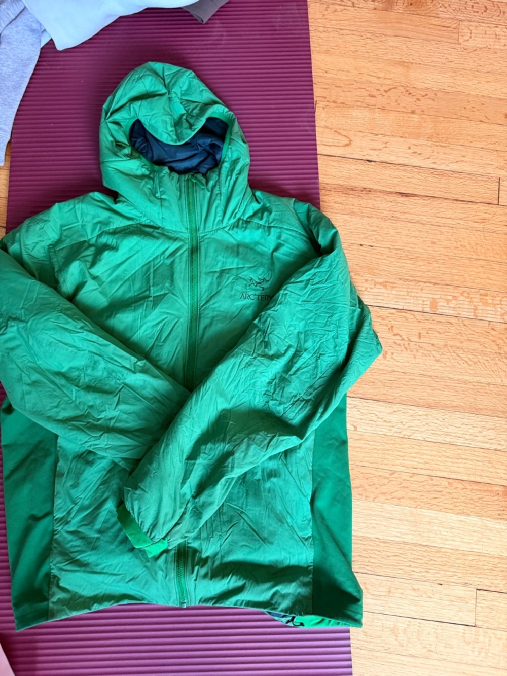 Arc'teryx Green Men's Raincoat Hooded Jacket